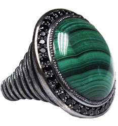 Symbolica Malachite Ring 